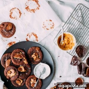 Reese's Peanut Butter Cup Cookies on a tray