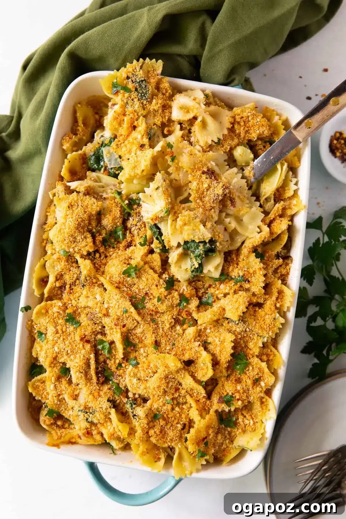 Chicken Pasta Bake Recipes You'll Crave Weekly 10 Florentine Artichoke Pasta Bake