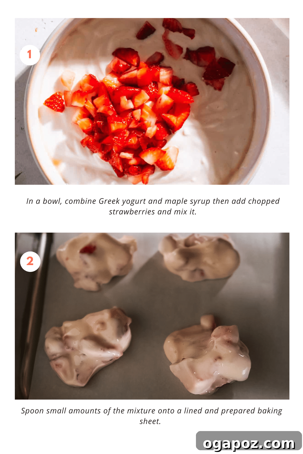 Irresistible Strawberry Frozen Yogurt Bites 6 Step-by-step instructions for making Chocolate Strawberry Yogurt Bites