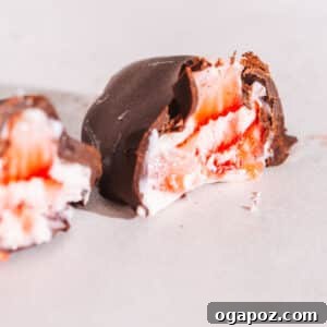 Healthy Strawberry Frozen yogurt bites.