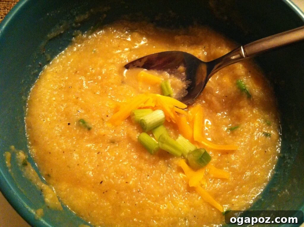 IMG_6104 Skinny Baked Potato Soup with cauliflower
