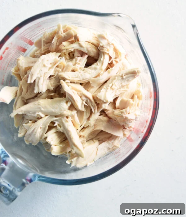 Ultimate Buffalo Chicken Dip Recipe 4 Shredded cooked chicken for Buffalo Chicken Dip
