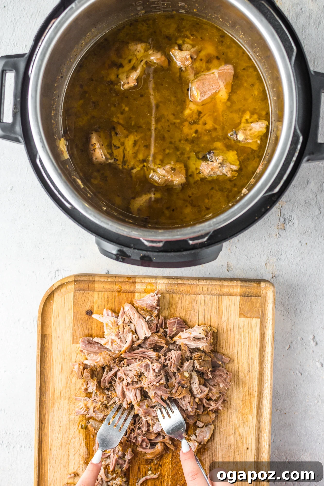 Instant Pot Pork Perfection 7 Instant Pot Pork Roast on cutting board