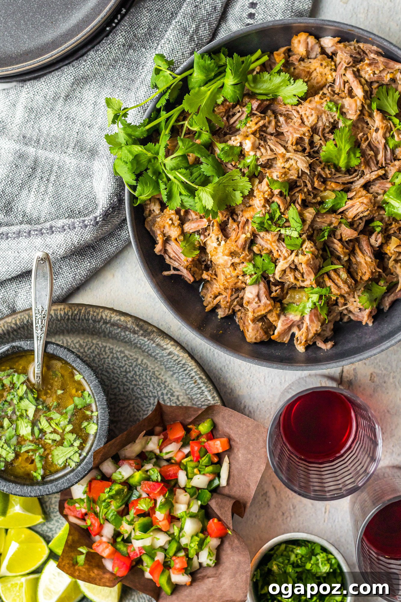 Instant Pot Pork Perfection 8 Instant Pot Pulled Pork Roast with cilantro