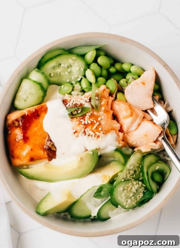 Mastering Juicy Salmon: Top Recipes and Chef's Hacks 5 Honey Teriyaki Salmon Bowl with green vegetables and sauce.