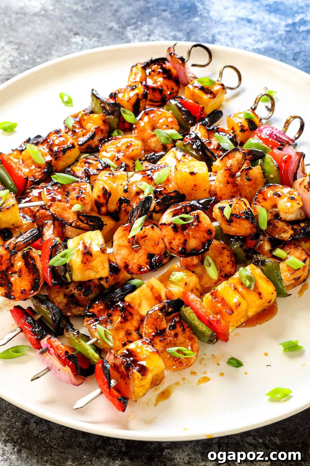 Healthy Shrimp Dinners You'll Crave 13 Grilled Hawaiian Shrimp Kabobs with pineapple and bell peppers.