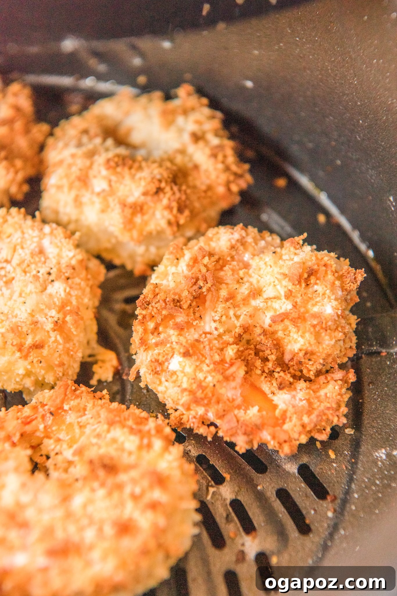 Crispy Air-Fried Coconut Shrimp 10 Air Fryer Coconut Shrimp finished in the air fryer.