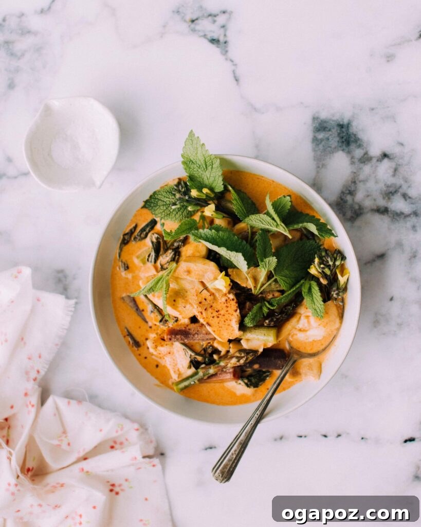 Halibut Perfection: Recipes You'll Adore 3 Creamy Thai-style fish curry with tender halibut, showcasing an easy and quick dinner option.
