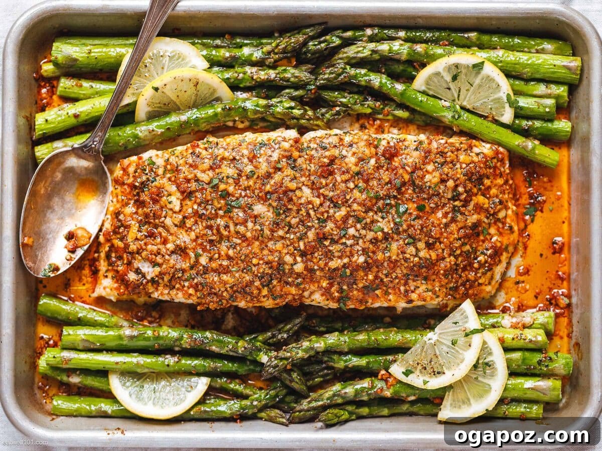 Halibut Perfection: Recipes You'll Adore 7 Crispy Parmesan-crusted halibut topped with herbs and paprika, a quick and savory meal.