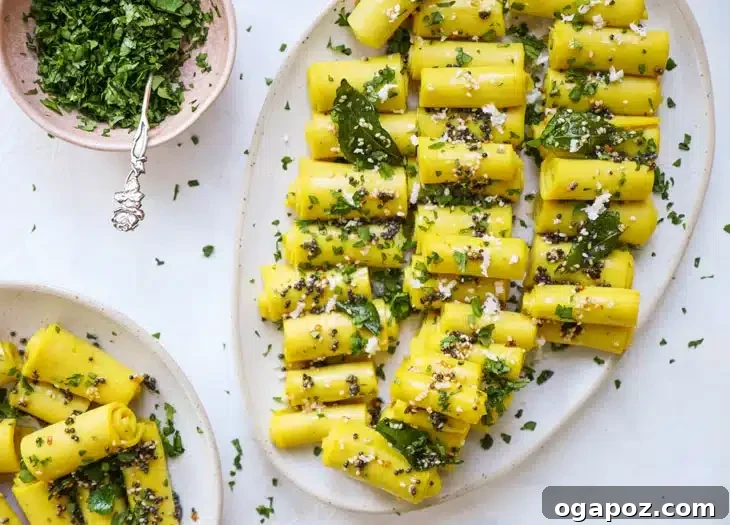 Quick & Flavorful: 14+ Instant Pot Indian Recipes You'll Adore 15 Soft and tangy Instant Pot Khandvi rolls.