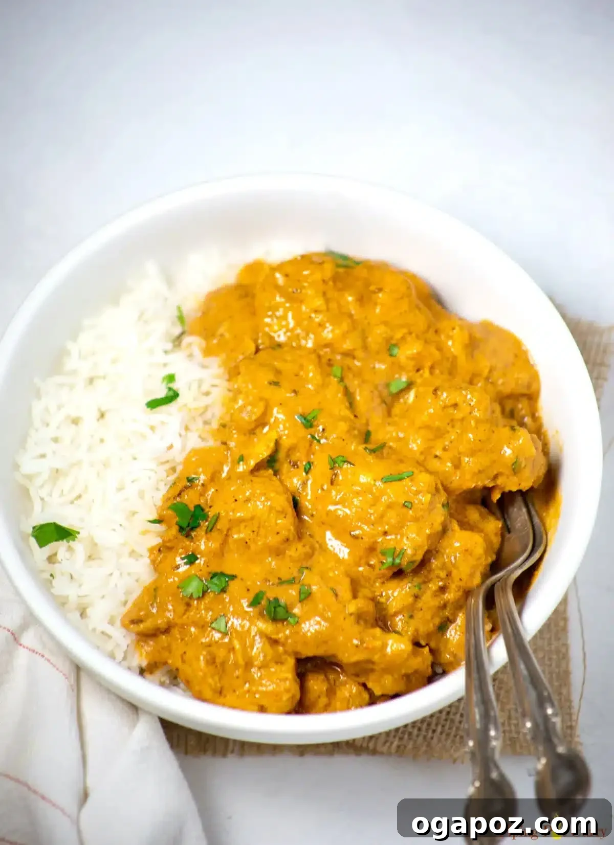 Quick & Flavorful: 14+ Instant Pot Indian Recipes You'll Adore 4 Rich Instant Pot Coconut Chicken Curry, garnished with fresh herbs.