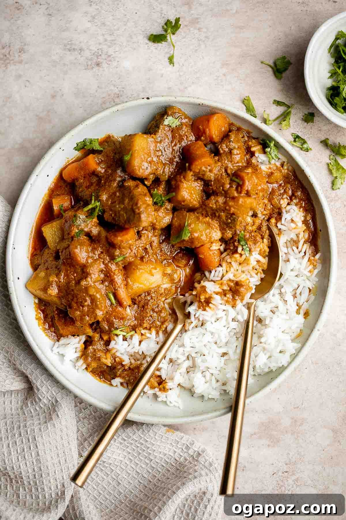 Quick & Flavorful: 14+ Instant Pot Indian Recipes You'll Adore 6 Hearty Instant Pot Beef Curry with vegetables.