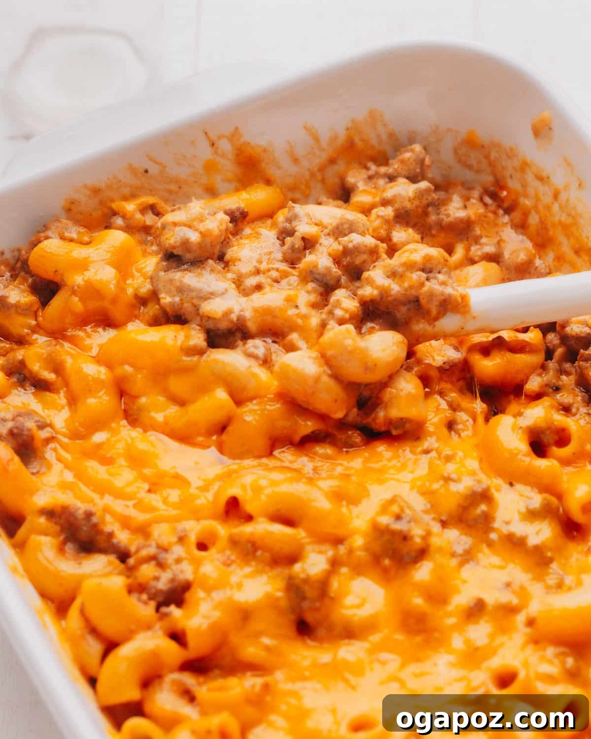 Ground Beef Casseroles You'll Actually Love 2 Ground beef casserole recipe with a spoon.