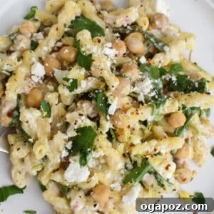 Chickpea Pasta Recipe with Feta 1200 x 1200