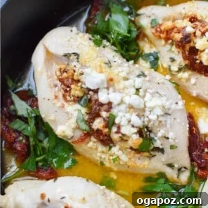 Sun-dried Tomato Goat Cheese Stuffed Chicken Breasts