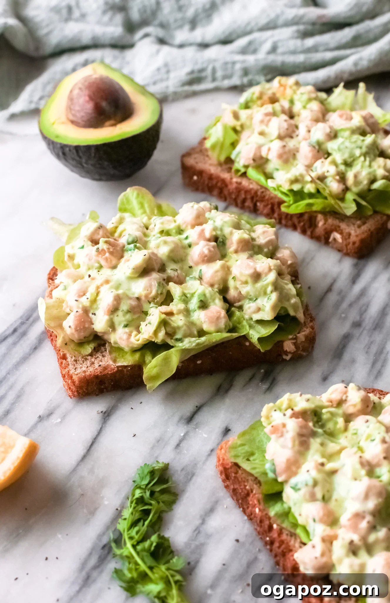 Your New Favorite Vegan Chickpea Salad Sandwich 8 Chickpea Salad Sandwich with avocado.