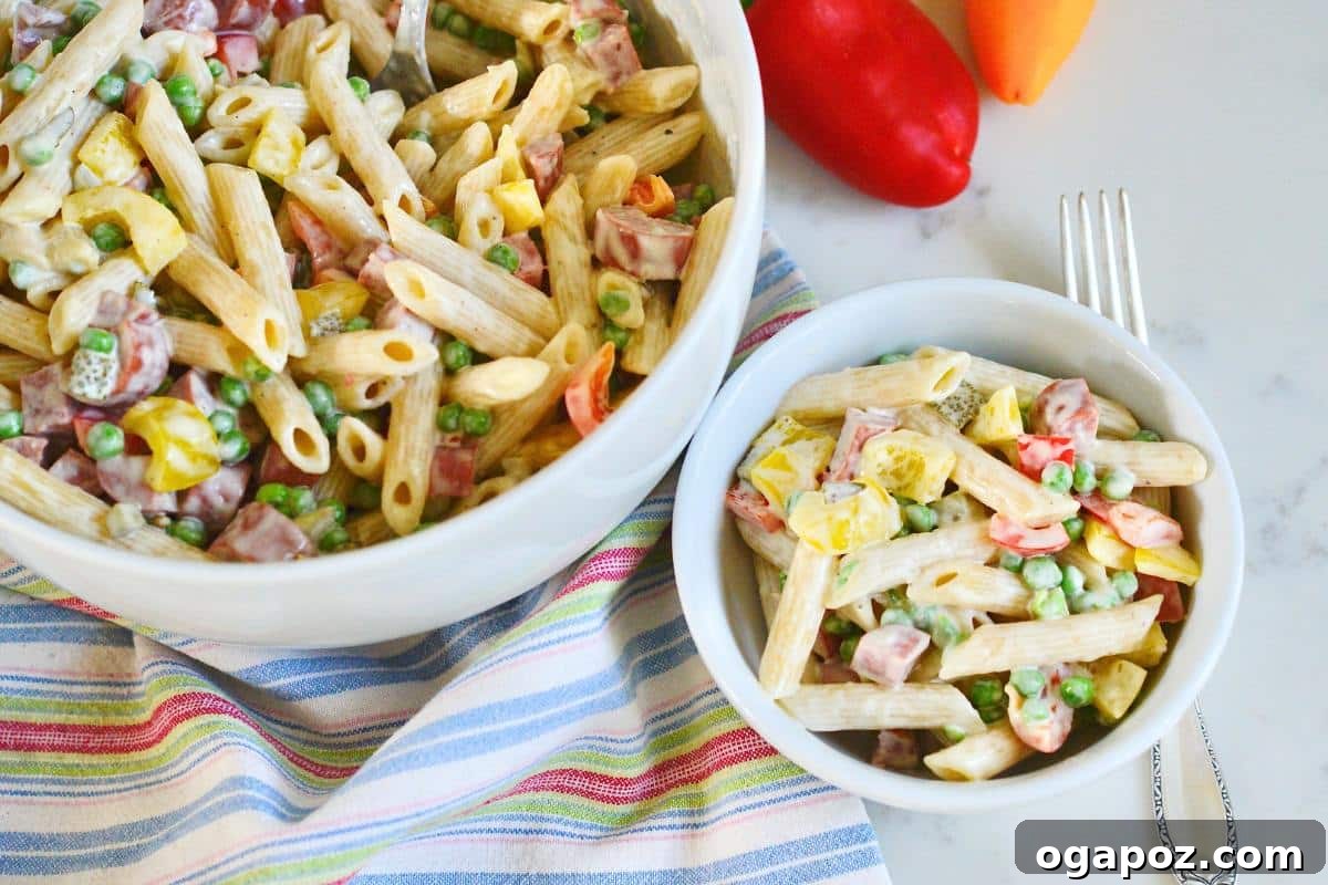 German Pasta Delights 8 German Pasta Salad: Creamy and Tangy