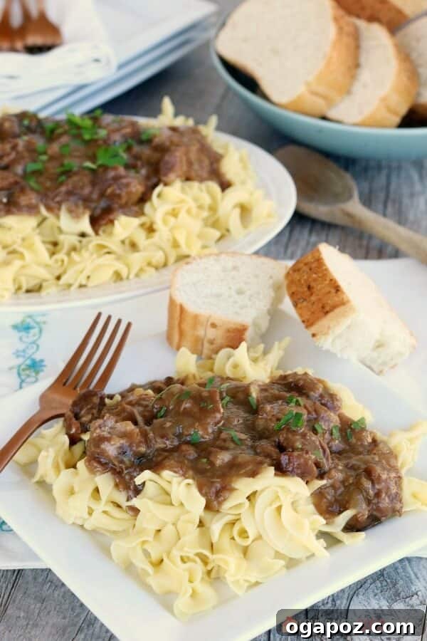 German Pasta Delights 10 Slow Cooker Sauerbraten: German Pot Roast with Noodles