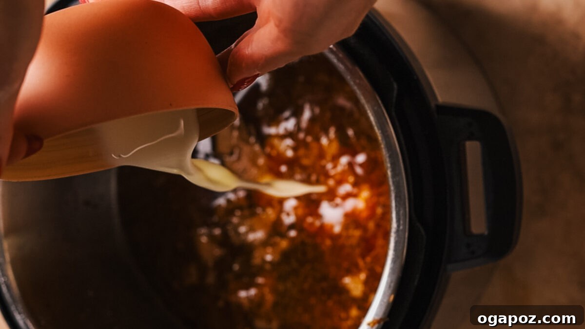 Instant Pot Fall Apart Roast Beef 9 Stir roast in the cornstarch slurry
