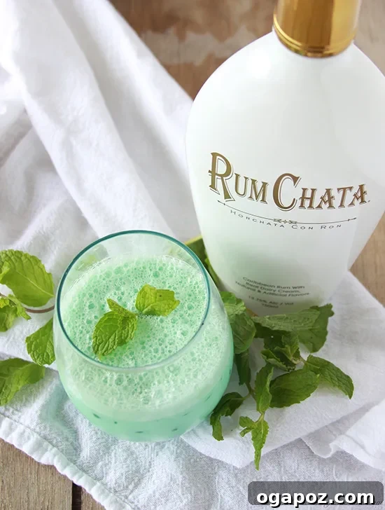 Emerald Elixirs: Creme De Menthe Holiday Cocktails 6 Irish Crème de Menthe Cocktail, a creamy blend of Irish cream and green mint liqueur.