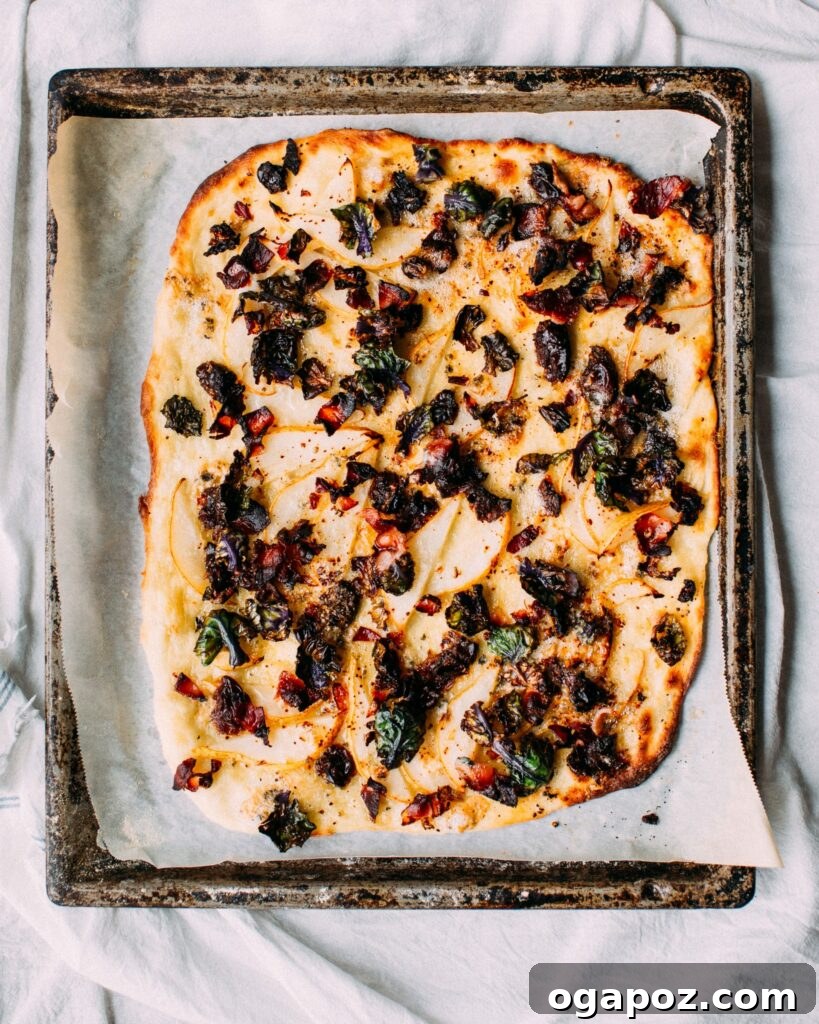 Simple Christmas Bites Everyone Craves 11 apple blue cheese bacon brussels sprout pizza