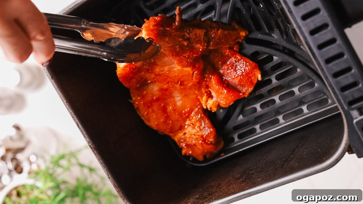 Succulent Air Fryer Pork Chops Every Time 7 air frying pork chop