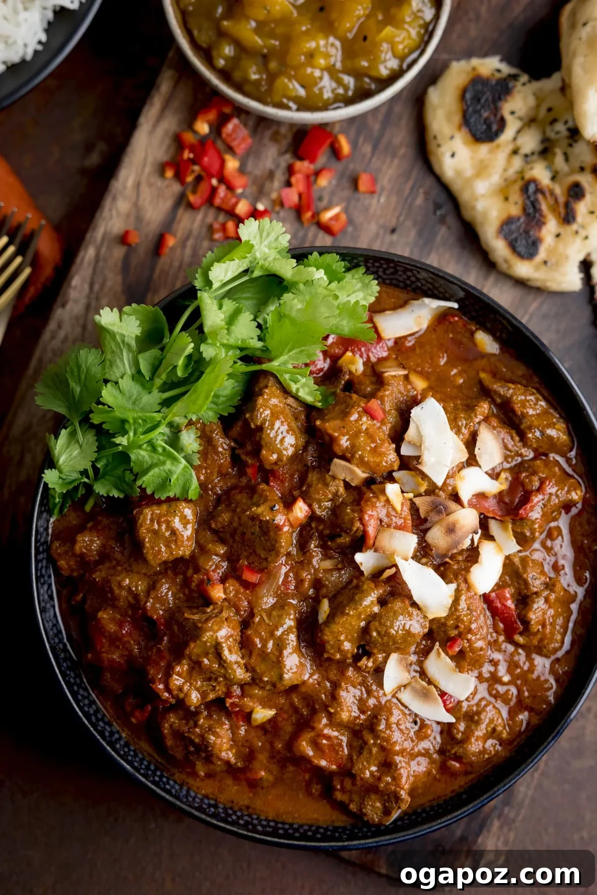 Mouthwatering Boneless Beef Ideas 23 Slow Cooker Beef and Coconut Curry, rich and aromatic.