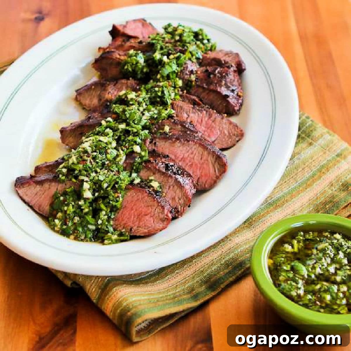 Mastering Flat Iron Steak for Unrivaled Tenderness and Juiciness 3 Grilled Flat Iron Steak with Chimichurri Sauce