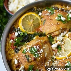 One Pot Mediterranean Chicken and Rice image