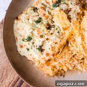 Golden Cheesy Spaghetti Squash Bake 8 Baked Cheesy Spaghetti Squash Recipe 1200 x 1200
