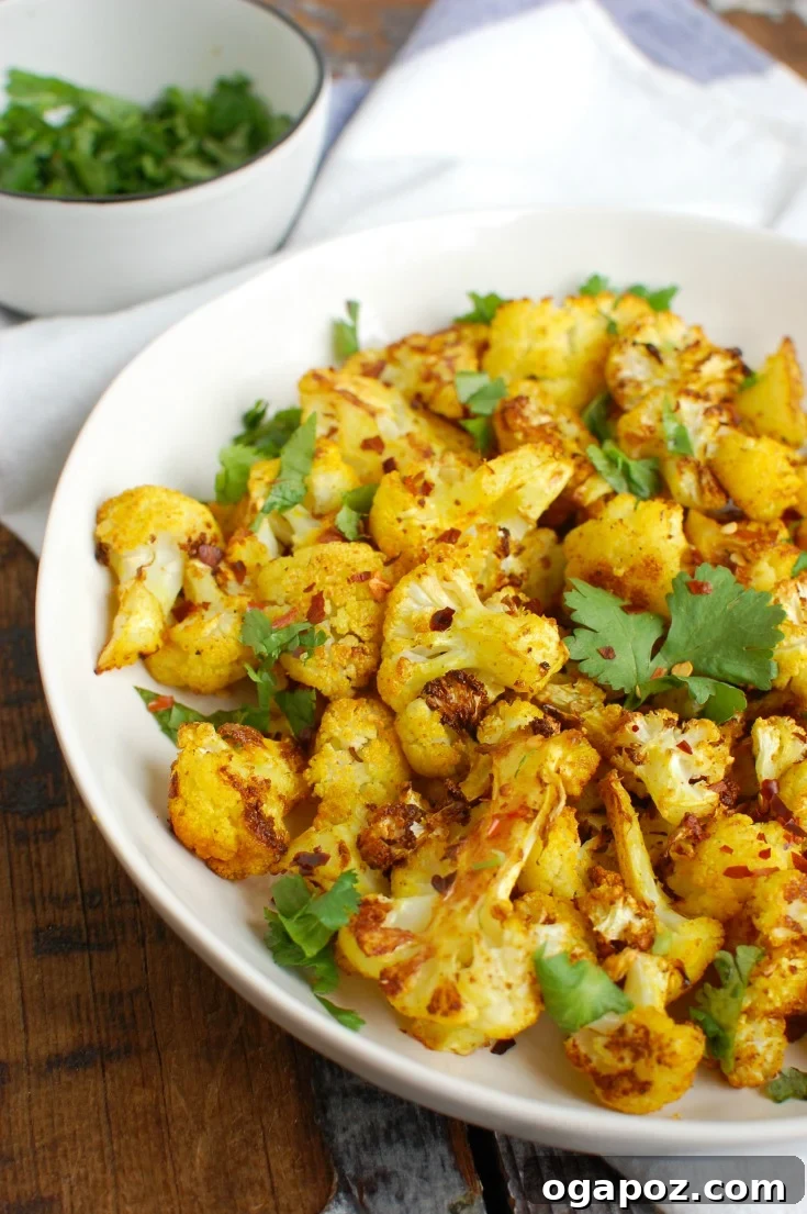Vibrant Turmeric Roasted Cauliflower