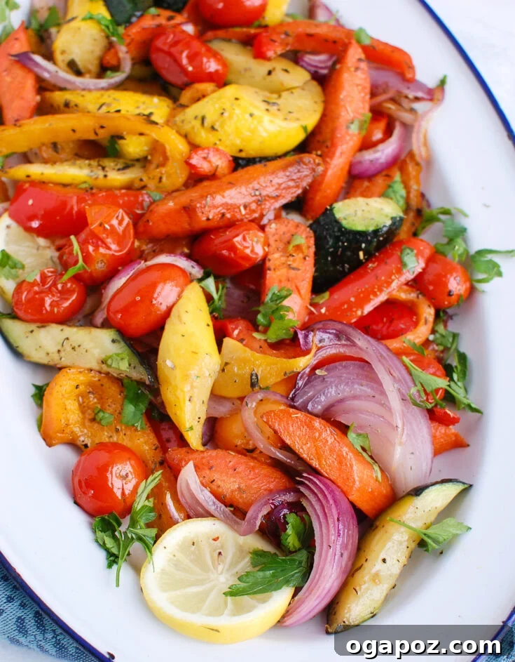 Colorful Mediterranean Roasted Vegetables