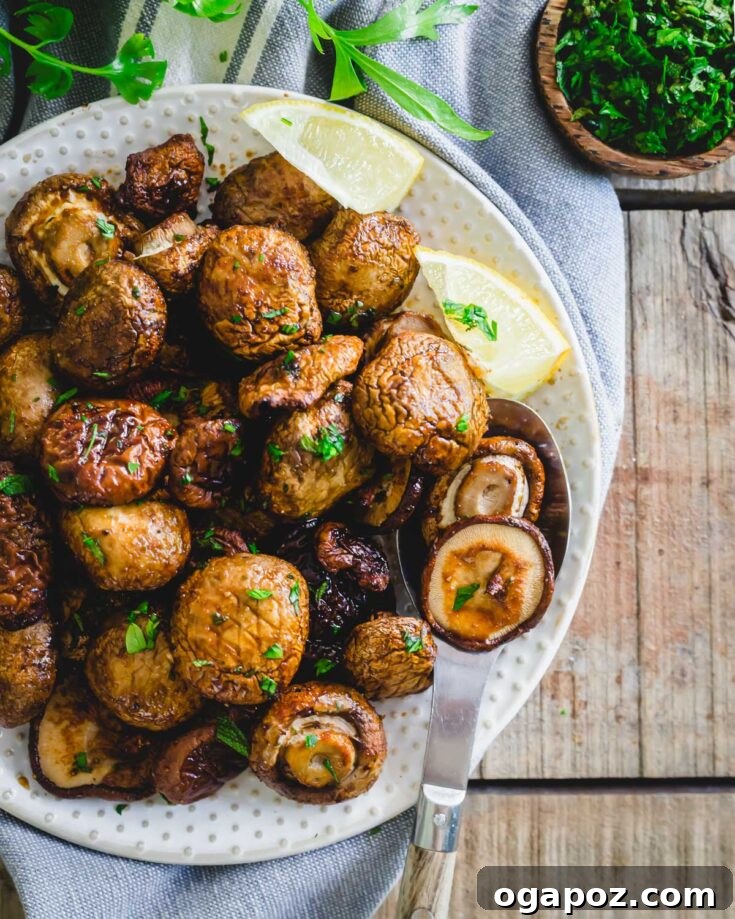 Savory Air Fryer Mushrooms