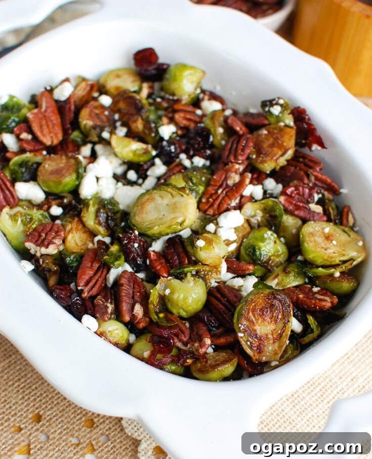 Brussels Sprouts with Cranberries
