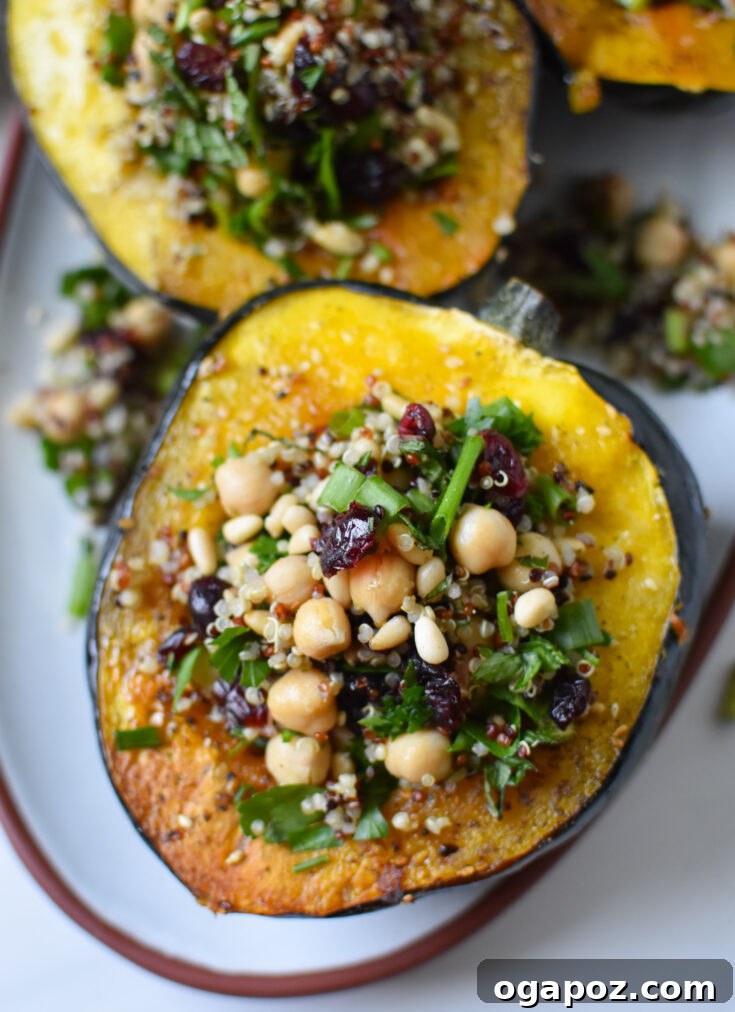 Mediterranean Stuffed Acorn Squash