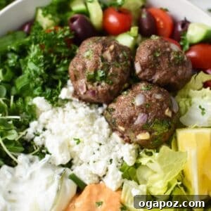 Mediterranean Baked Beef Meatballs 1200 x 1200