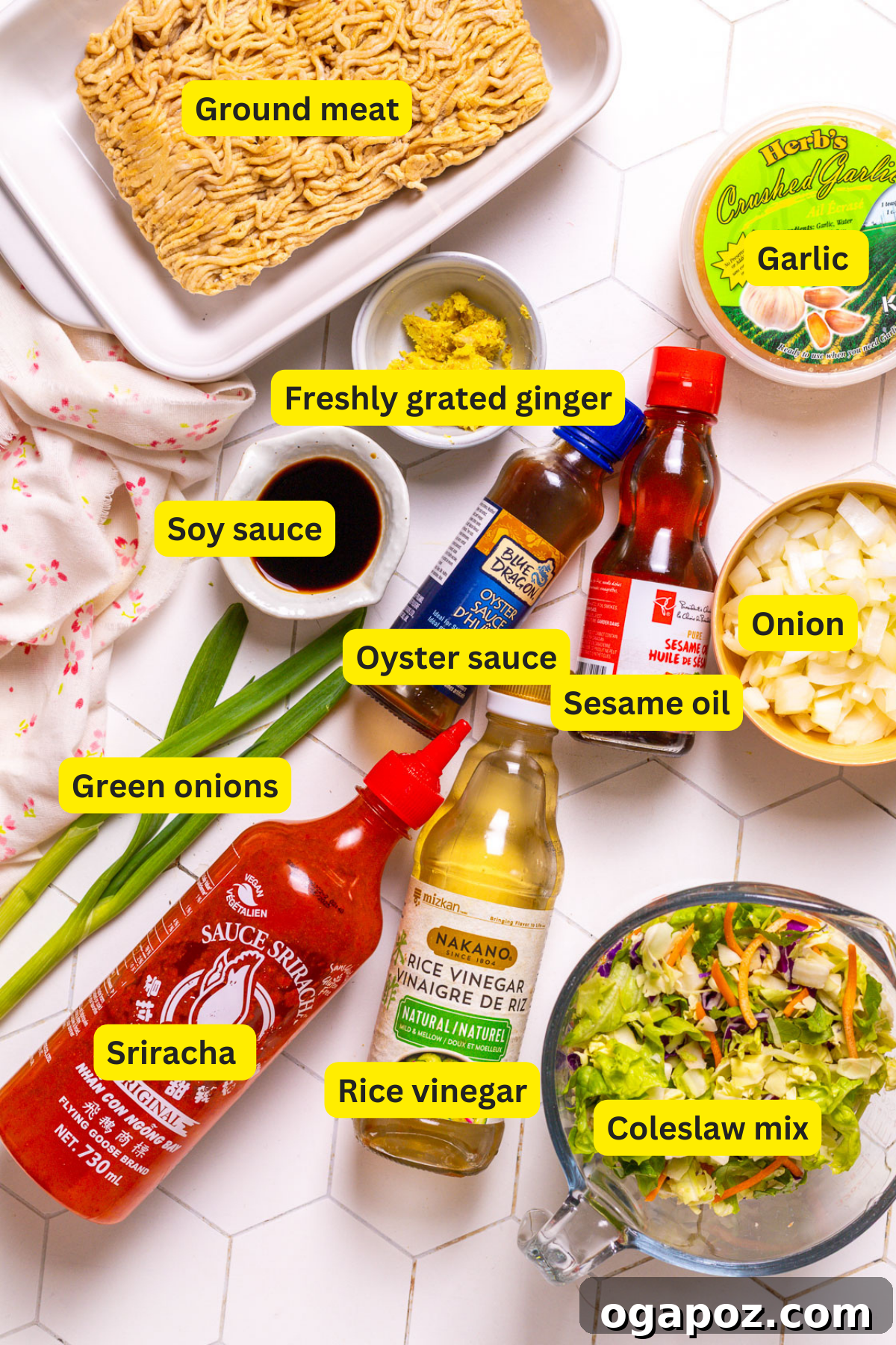 15 Minute Savory Egg Roll Bowl 3 Egg Roll in a Bowl Ingredients