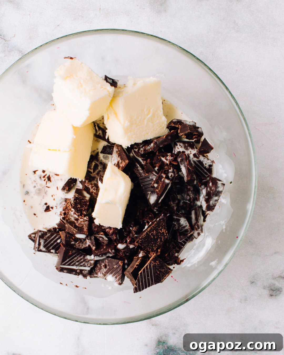 Effortless 3-Ingredient Chocolate Truffles 3 High-quality chopped dark chocolate, heavy cream, and unsalted butter – the three simple ingredients for perfect truffles.