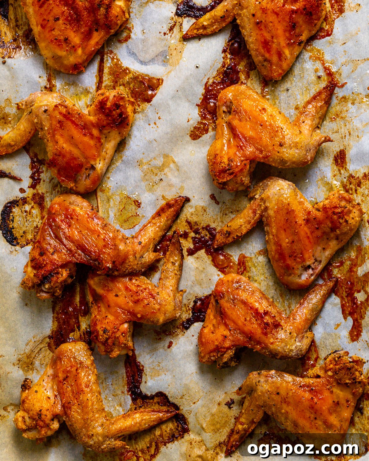 Signature Garlic Parmesan Wings 6 Baked Parmesan Chicken Wings fresh out of the oven