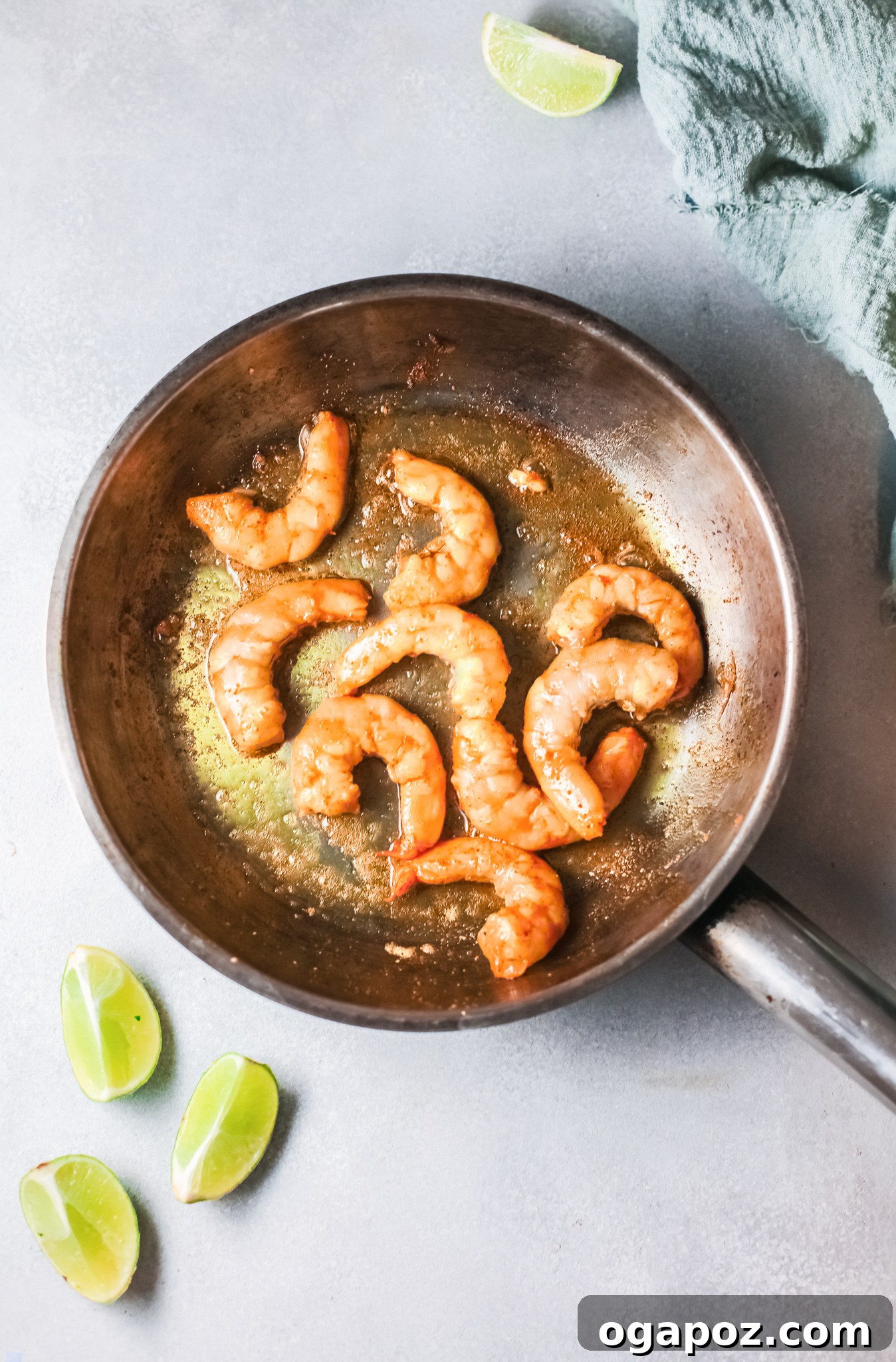Effortless Shrimp Curry 6 Sautéing onions in a skillet for the Easy Shrimp Curry Recipe