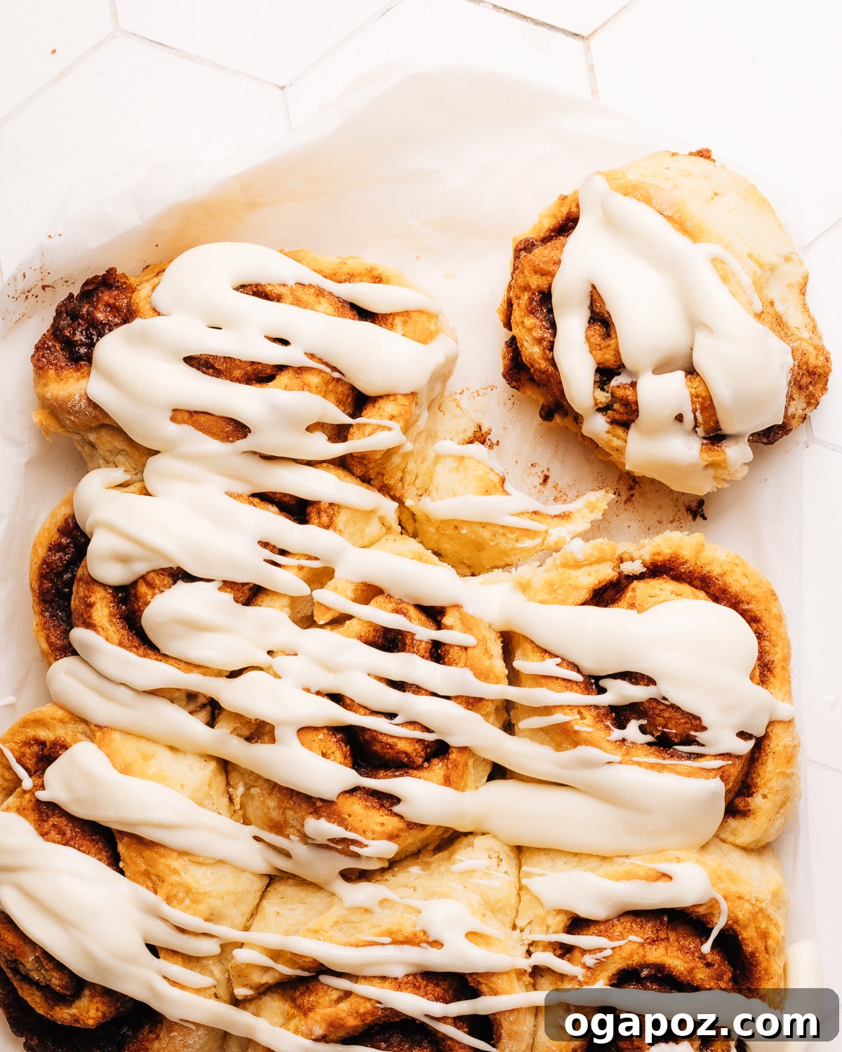 Fluffy No Yeast Biscuit Cinnamon Rolls 13 Biscuit Cinnamon Rolls with Cream Cheese Icing.