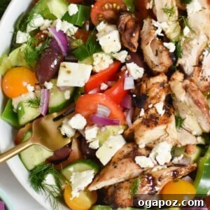 Grilled Chicken Greek Salad