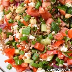 Mediterranean Farro Salad, a complete and vibrant dish.