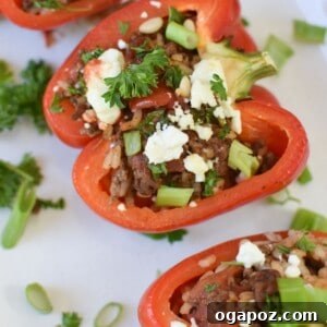 Mediterranean Beef Filled Bell Peppers 12 Mediterranean Stuffed Peppers 1200 x 1200