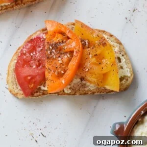 Heirloom Tomato Toast with Fluffy Feta 9 Tomato Toast with Whipped Feta 1200 x 1200