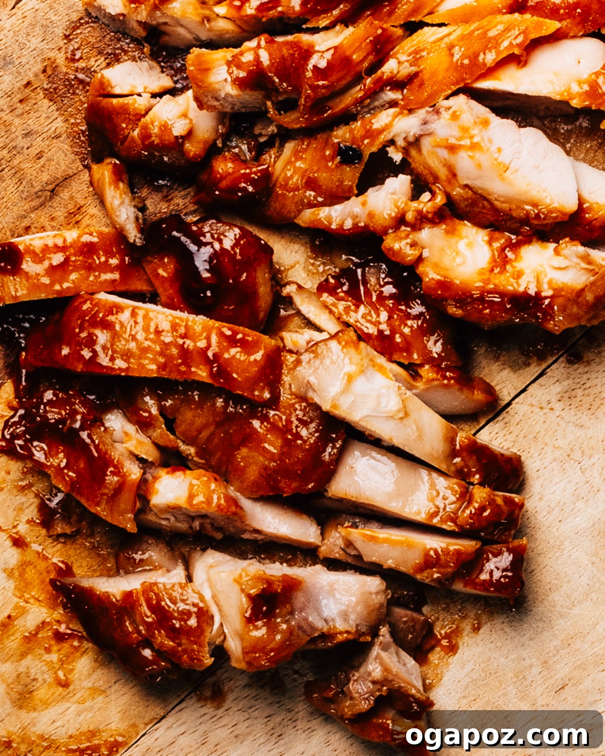 Signature Teriyaki Chicken Marinade 5 Chicken Teriyaki Marinade on sliced chicken thighs.