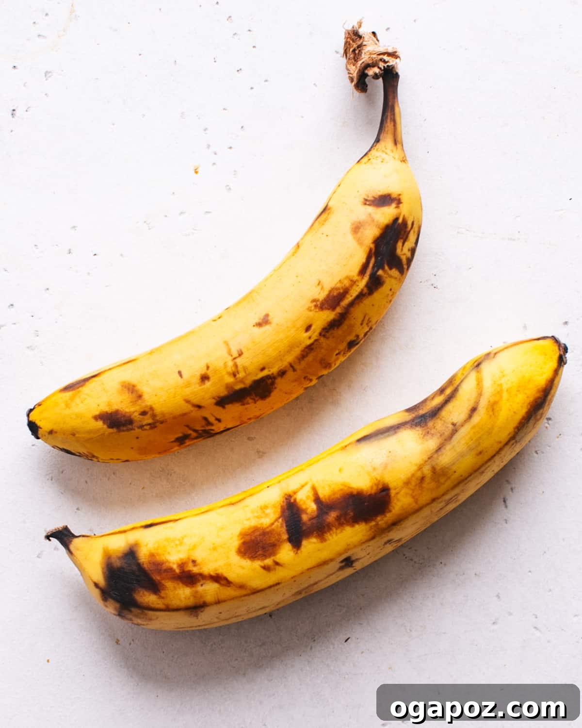 Velvety Soft and Moist Pumpkin Banana Bread 4 Ripe bananas with brown spots, ideal for baking.
