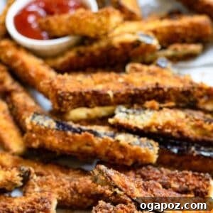 Irresistible Air Fryer Eggplant Fries 9 Air Fryer Eggplant Fries Recipe with ketchup