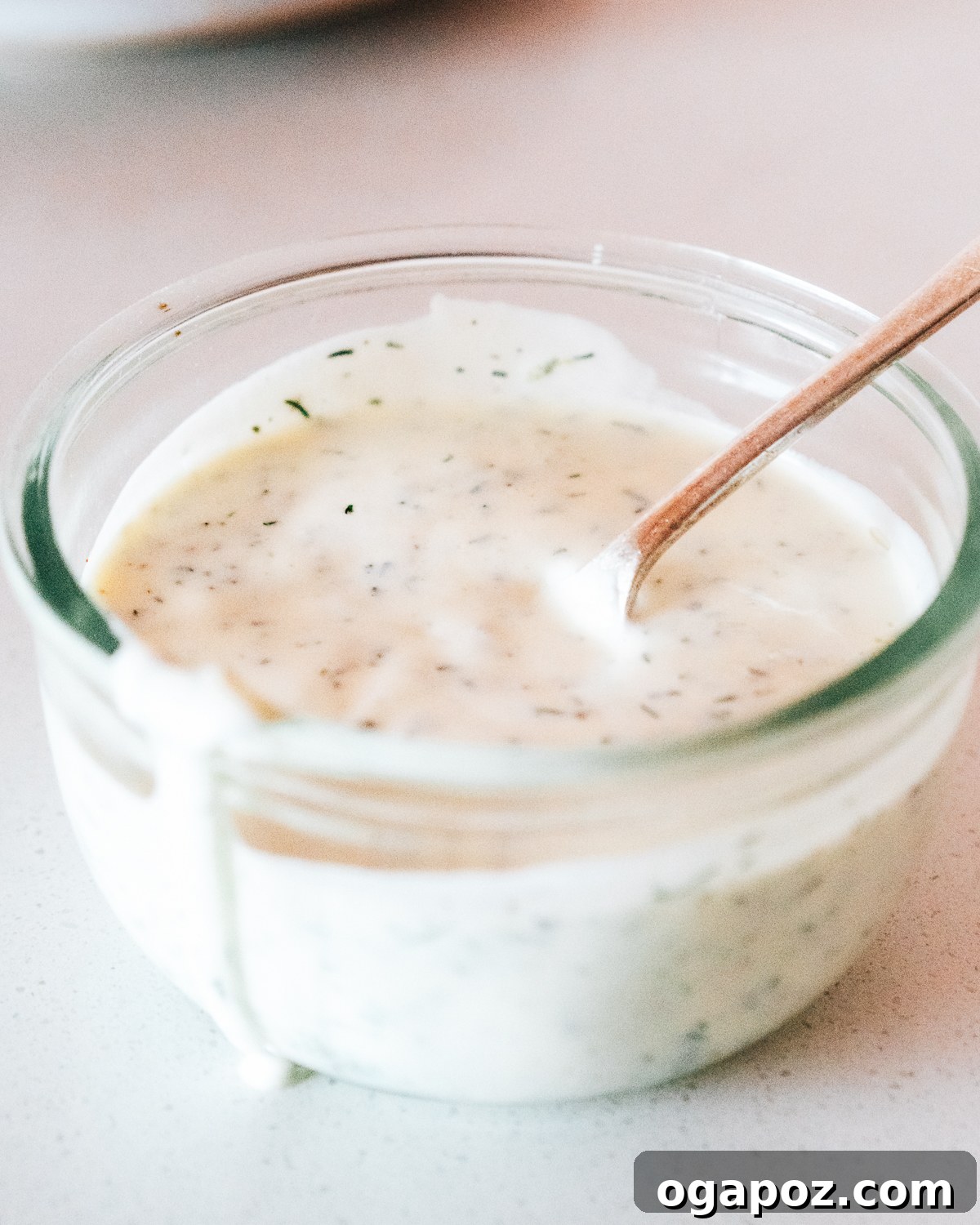 Steps showing ingredients being combined for homemade dill sauce.