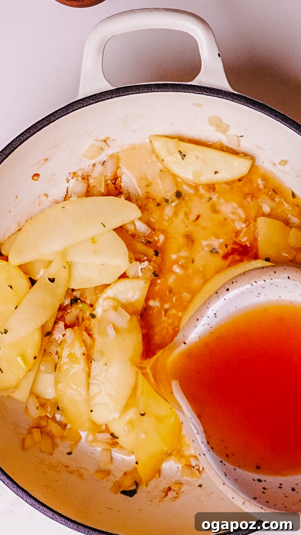 Apple Glazed Pork Chops with a Rich Pan Sauce 7 Steps of making Pork Chops with Apples Recipe.
